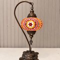 Turkish Mosaic Swanneck Lamp Large Globe No 24