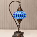 Turkish Mosaic Swanneck Lamp Large Globe No 25