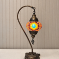 Turkish Mosaic Swanneck Lamp Small Globe No 1