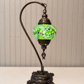 Turkish Mosaic Swanneck Lamp Small Globe No 12