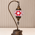 Turkish Mosaic Swanneck Lamp Small Globe No 17