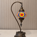 Turkish Mosaic Swanneck Lamp Small Globe No 2