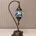 Turkish Mosaic Swanneck Lamp Small Globe No 5