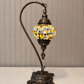 Turkish Mosaic Swanneck Lamp Small Globe No 6