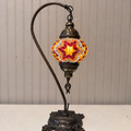Turkish Mosaic Swanneck Lamp Small Globe No 8