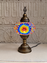 Turkish Mosaic Table Lamp Large Globe No 2