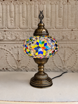 Turkish Mosaic Table Lamp Large Globe No 3
