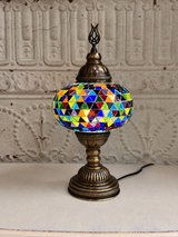Turkish Mosaic Table Lamp Large Globe No 4