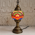Turkish Mosaic Table Lamp Small Globe No 14