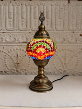 Turkish Mosaic Table Lamp Small Globe No 14